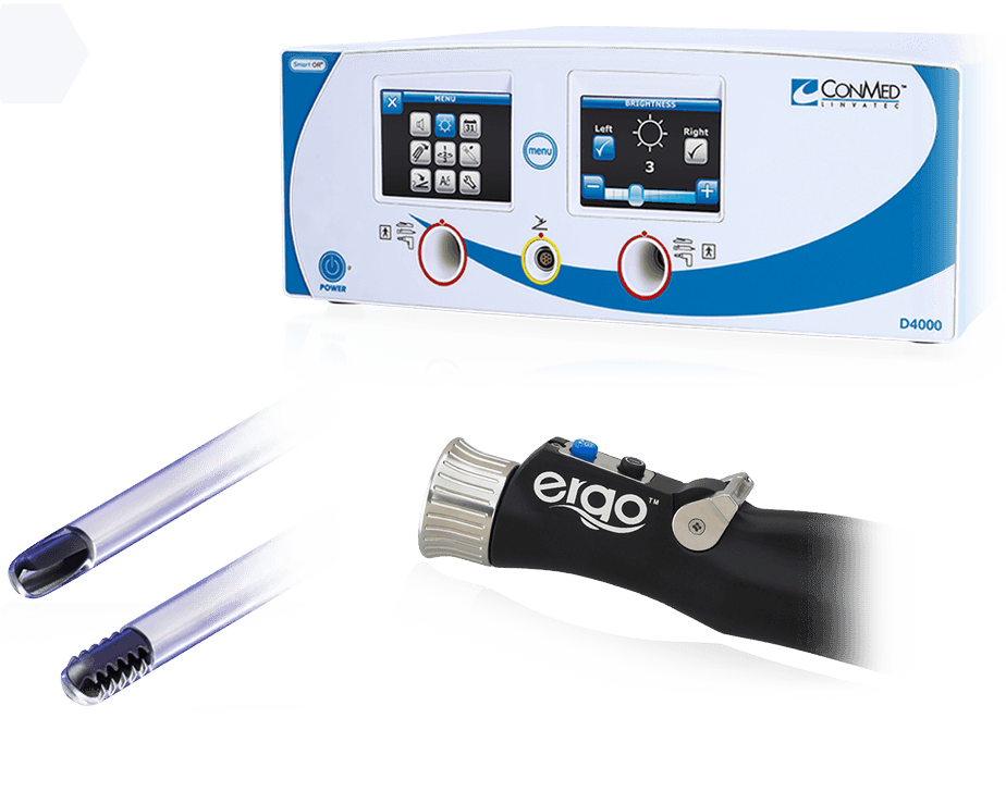 D4000™ shaverkonzol és Ergo™ kézi egység